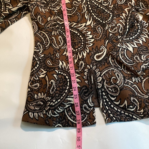 St.John Fall 2009 Zip-up Cardigan- Paisley Design- Size Small - Picture 7 of 11